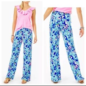 Lilly Pulitzer Lorena Breezy Palazzo Turtle Villa sz Large